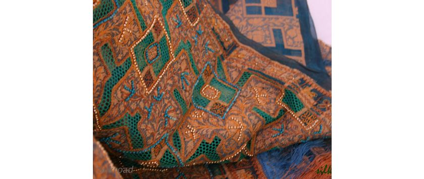 Saris • Organza m. Bestickung