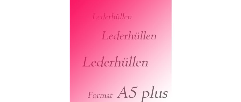 A5 plus • Buchhüllen