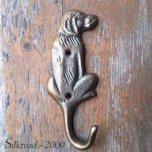 Design : Hund, messing glänzend Style