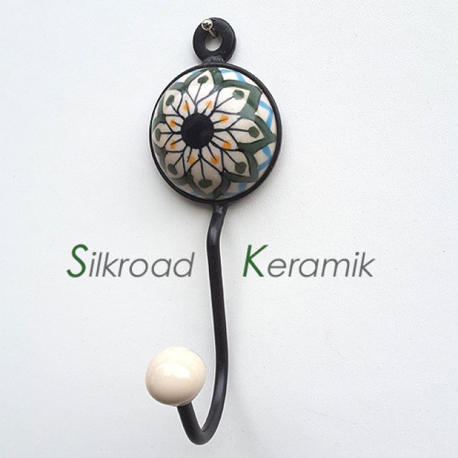 Gr. Classic mit 1 Miniball, bitte Design wählen: Mandala, grün-türkis