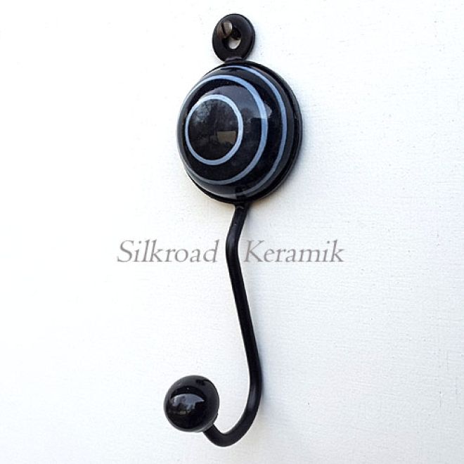 Gr. Classic mit 1 Miniball UNIRINGPUNKT, Du wählst !: Schwarz mit Ringen