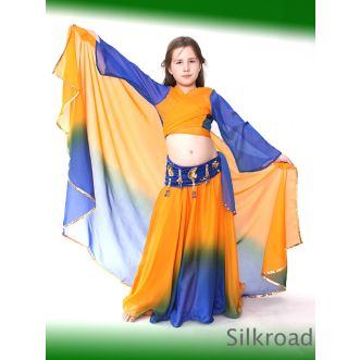 Angebots Kostüm • 03 Hellorange - Royalblau PLUS