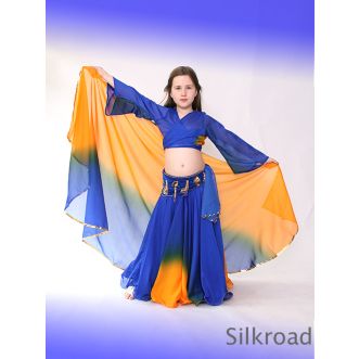 Angebots Kostüm • 03 Royalblau - Hellorange PLUS