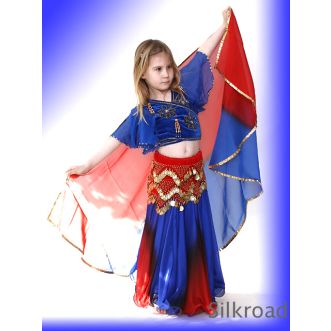 Kinder Kostüm • 04 Royalblau - Rot PLUS