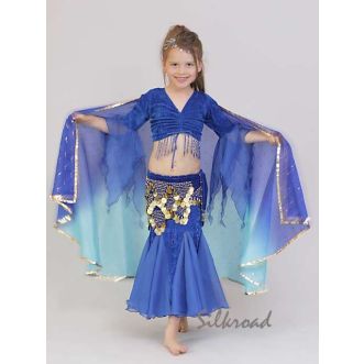 Kinder Hüfttuch mit Münzen Standard Royalblau