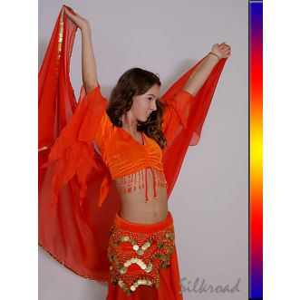 Hüfttuch mit Münzen • Standard M Orange