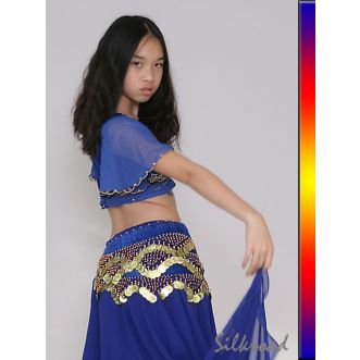 Hüfttuch mit Münzen • Standard M Royalblau