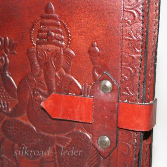 Lederbuchhülle • Ganesh