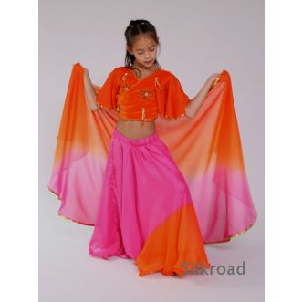 Kinder Schleier L • Orange - Pink