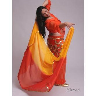 Schleier 2 - farbig Hellorange - Orange