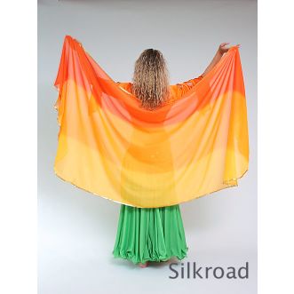 Schleier 3 - farbig Gelb - Hellorange - Orange