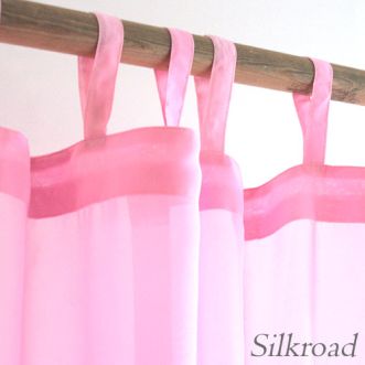 Schleiervorhang • rosa • Uni