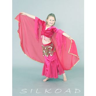 Kinder Hüfttuch mit Münzen Standard Pink
