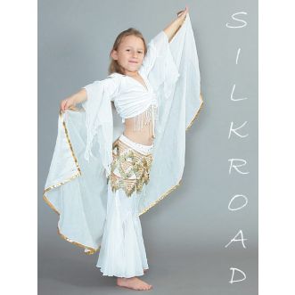 Kinder Hüfttuch mit Münzen Standard Weiss