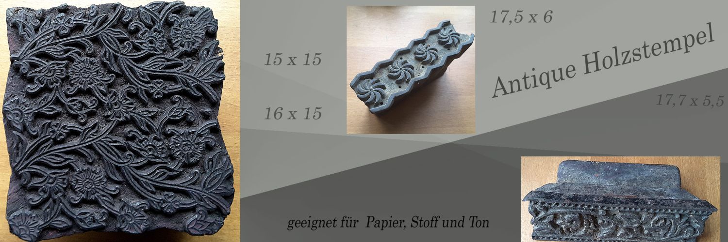 antique Holzstempel 1