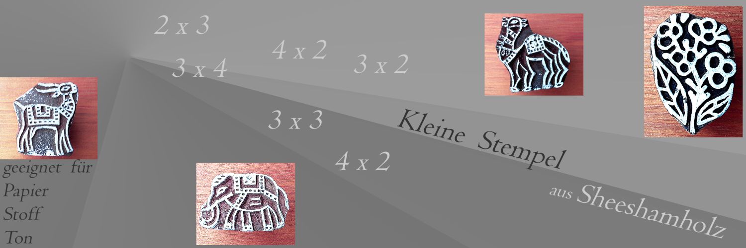 kleine Holzstempel