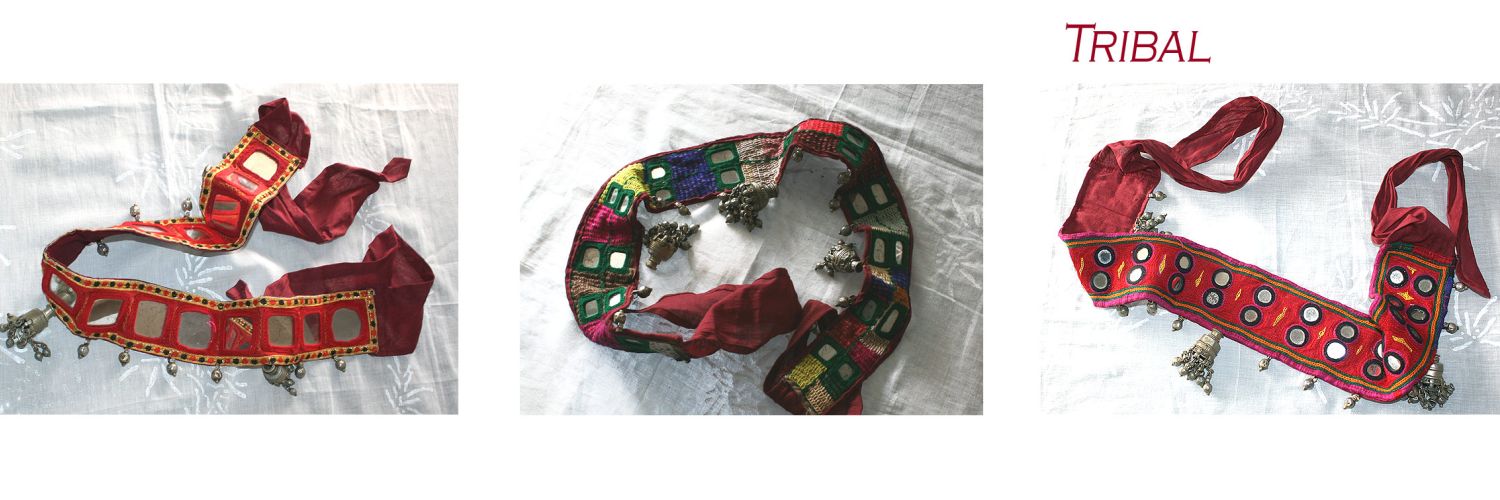 Spiegelgürtel mit Jhumka